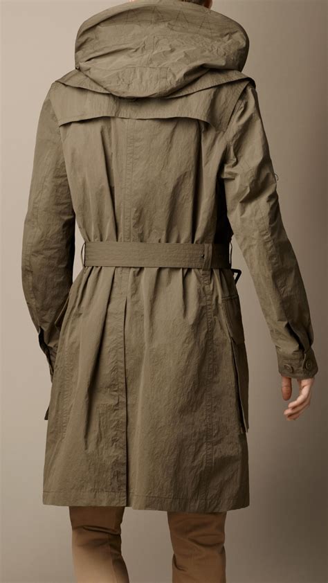 mens burberry hooded jackets|burberry brit anorak jacket.